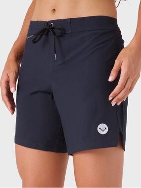 ROXY To Dye 7" Boardshort, Black, Size Small, NWT